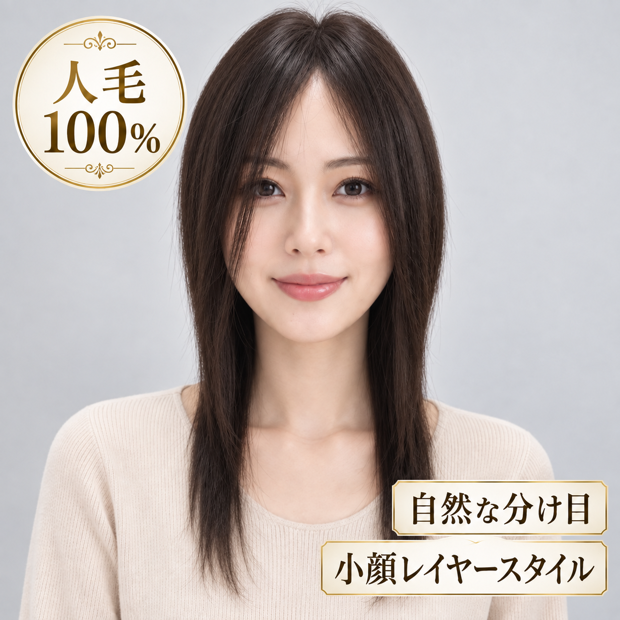 【人毛100%】フルウィッグ人毛ウィッグ小顔見せナチュラルレイヤー フルウィッグ センターパートシャギーカット医療用・普段使い対応 【人毛100%】フルウィッグ人毛ウィッグ小顔見せナチュラルレイヤー フルウィッグ センターパートシャギーカット医療用・普段使い対応