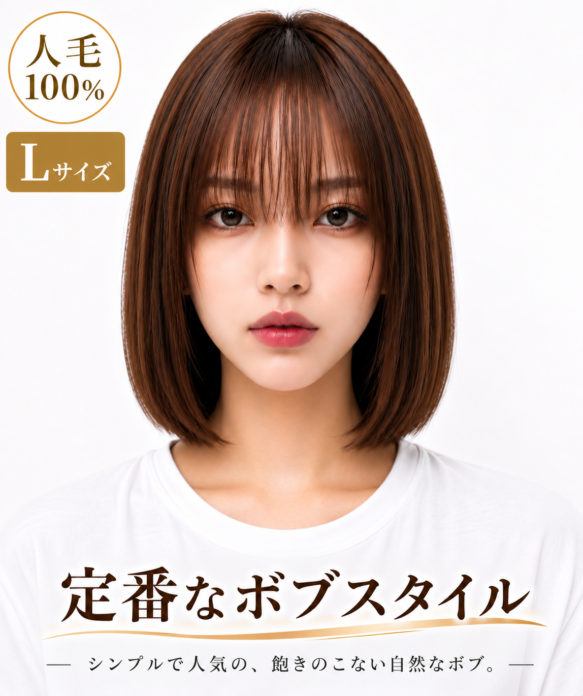 フルウィッグ人毛100%人毛ウィッグ医療ウィッグボブショートストレート広い頭皮 フルウィッグ人毛100%人毛ウィッグ医療ウィッグボブショートストレート広い頭皮