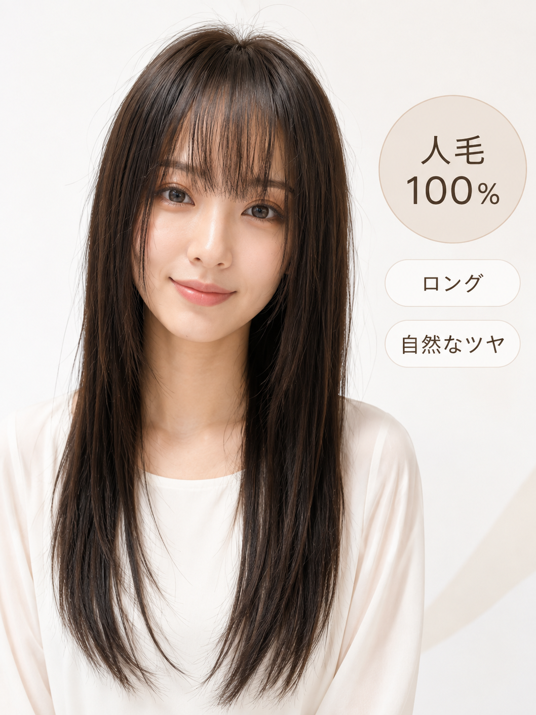 人毛100%フルウィッグ人毛ウィッグ ナチュラルレイヤーカット ロングストレート 自然な前髪 医療用・普段使い対応 前髪 人毛100%フルウィッグ人毛ウィッグ ナチュラルレイヤーカット ロングストレート 自然な前髪 医療用・普段使い対応 前髪