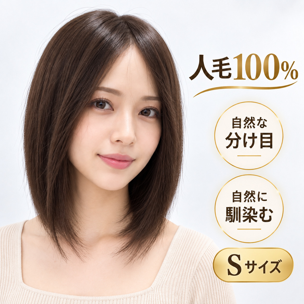 フルウィッグ人毛100%人毛ウィッグ医療ウィッグボブショートストレート広い頭皮 sサイズ フルウィッグ人毛100%人毛ウィッグ医療ウィッグボブショートストレート広い頭皮 sサイズ